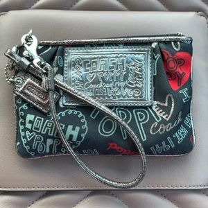 Poppy Coach Wristlet